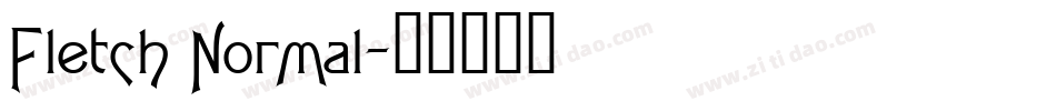 Fletch Normal字体转换